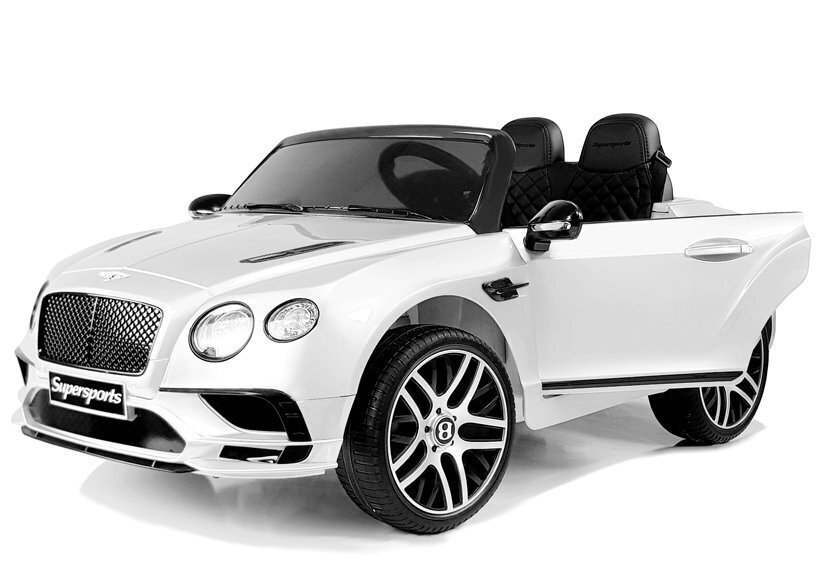 Elektromobilis Bentley Supersports JE1155, baltas kaina ir informacija | Elektromobiliai vaikams | pigu.lt