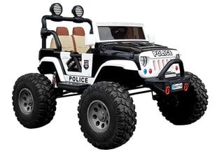 Elektromobilis vaikams Jeep SX1719 Police, juodas kaina ir informacija | Elektromobiliai vaikams | pigu.lt