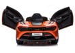 Elektromobilis vaikams McLaren 720S, oranžinis lakuotas kaina ir informacija | Elektromobiliai vaikams | pigu.lt