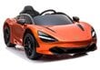 Elektromobilis vaikams McLaren 720S, oranžinis lakuotas kaina ir informacija | Elektromobiliai vaikams | pigu.lt