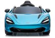 Elektromobilis vaikams McLaren 720S, mėlynas lakuotas kaina ir informacija | Elektromobiliai vaikams | pigu.lt