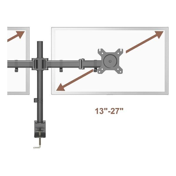 Haeger DB-T27.001A 13-27” kaina ir informacija | Televizorių laikikliai, tvirtinimai | pigu.lt