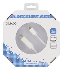 Deltaco USB-C - Mini DP, 2 м цена и информация | Кабели и провода | pigu.lt