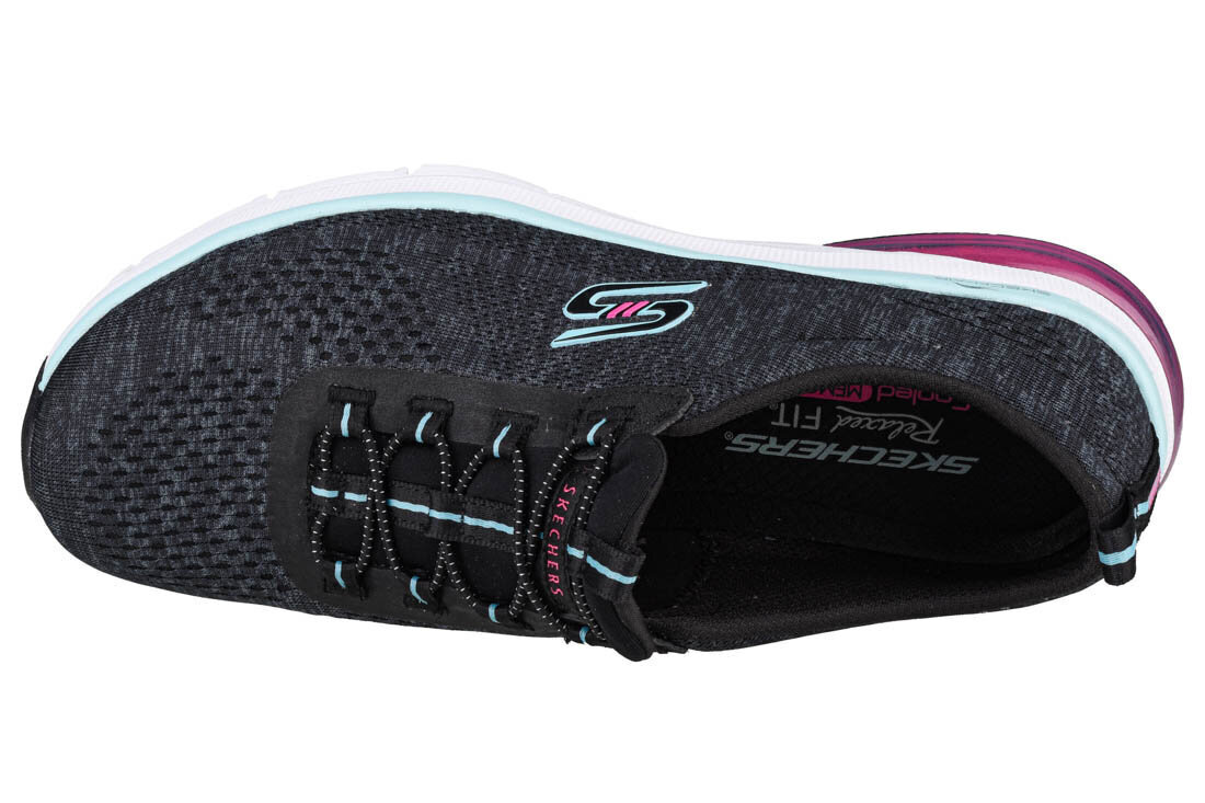 Laisvalaikio batai moterims Skechers Skech-Air Edge Brite Times 104057-BKAQ, juodi цена и информация | Sportiniai bateliai, kedai moterims | pigu.lt