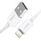 Kabelis Baseus Superior Cable USB - Lightning 2,4A 0,25 m, baltas (CALYS-02) kaina ir informacija | Laidai telefonams | pigu.lt