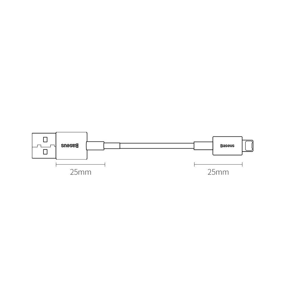 Kabelis Baseus USB - Lightning CALYS-A02 kaina ir informacija | Laidai telefonams | pigu.lt