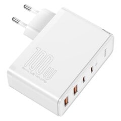 Baseus GaN2 Pro, 100 W USB / USB Type C Quick Charge 4+ Power Delivery белый (CCGAN2P-L02) цена и информация | Зарядные устройства для телефонов | pigu.lt