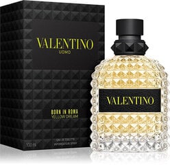 Tualetinis vanduo Valentino Uomo Born In Roma Yellow vyrams EDT, 100 ml kaina ir informacija | Valentino Vaikams ir kūdikiams | pigu.lt