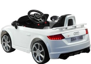 Elektromobilis vaikams Audi TT RS Quattro, baltas kaina ir informacija | Elektromobiliai vaikams | pigu.lt