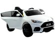 Elektromobilis vaikams Ford Focus RS, baltas kaina ir informacija | Elektromobiliai vaikams | pigu.lt