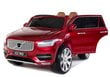 Elektromobilis vaikams VOLVO XC90, raudonas lakuotas kaina ir informacija | Elektromobiliai vaikams | pigu.lt