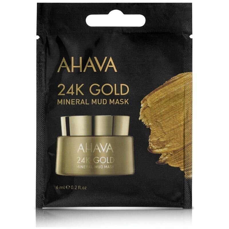Veido kaukė Ahava 24K Gold, 6 ml kaina ir informacija | Veido kaukės, paakių kaukės | pigu.lt