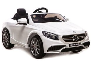 Elektromobilis vaikams Mercedes S63 AMG, baltas kaina ir informacija | Elektromobiliai vaikams | pigu.lt