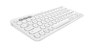 Belaidė klaviatūra Logitech K380 (US), balta kaina ir informacija | Klaviatūros | pigu.lt