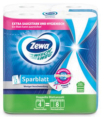 ZEWA W&W Sparblatt popieriniai rankšluosčiai, 4 rulonėliai kaina ir informacija | Tualetinis popierius, popieriniai rankšluosčiai | pigu.lt