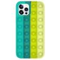 Fusion Pop it dėklas, skirtas Apple iPhone 12 Pro Max žalias/geltonas kaina ir informacija | Telefono dėklai | pigu.lt