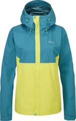 Striukė moterims Rab Downpour Eco Jacket, geltona/žalia цена и информация | Женские куртки | pigu.lt