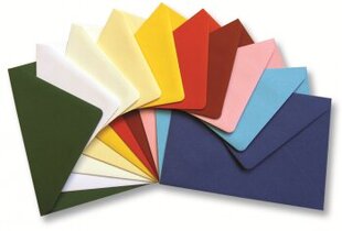 Набор цветных конвертов Folia С6, 50 шт. цена и информация | Тетради и бумажные товары | pigu.lt
