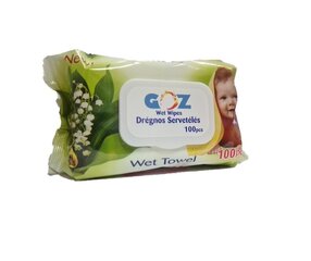 Drėgnos servetėlės Goz Wet Wipes Lily of the Valley, 100 vnt цена и информация | Косметика для мам и детей | pigu.lt