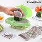 Choppie+ InnovaGoods 5-IN-1 daržovių tarka, žalia/pilka kaina ir informacija | Virtuvės įrankiai | pigu.lt