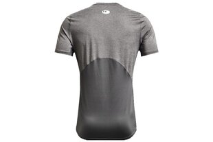 Marškinėliai vyrams Under Armor Heatgear Armor Fitted Short Sleeve M 1361683090, pilki kaina ir informacija | Vyriški marškinėliai | pigu.lt