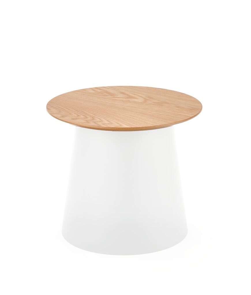 4-ių staliukų komplektas Halmar Azzura S, rudas/baltas цена и информация | Kavos staliukai | pigu.lt
