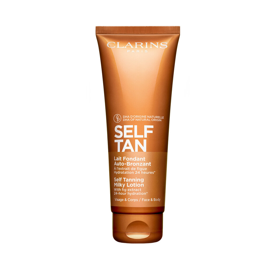 Savaiminio įdegio losjonas Clarins Self Tan Self Tanning Milky Lotion, 125 ml цена и информация | Savaiminio įdegio kremai | pigu.lt