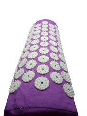 Akupresūros kilimėlis su pagalvėle, violetinis kaina ir informacija | Masažo reikmenys | pigu.lt