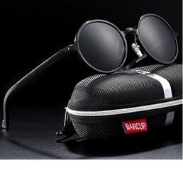 Мужские и женские круглые солнцезащитные очки BARCUR в стиле ретро, UV400, поляризованные, антибликовые цена и информация | Женские солнцезащитные очки, неоновые розовые | pigu.lt