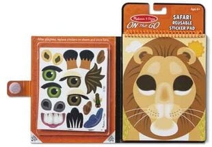 Daugkartinių lipdukų rinkinys Melissa & Doug Make a Face Safaris kaina ir informacija | Lavinamieji žaislai | pigu.lt