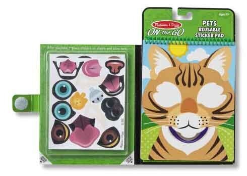 Daugkartinių lipdukų rinkinys Melissa & Doug Make a Face Augintiniai цена и информация | Lavinamieji žaislai | pigu.lt