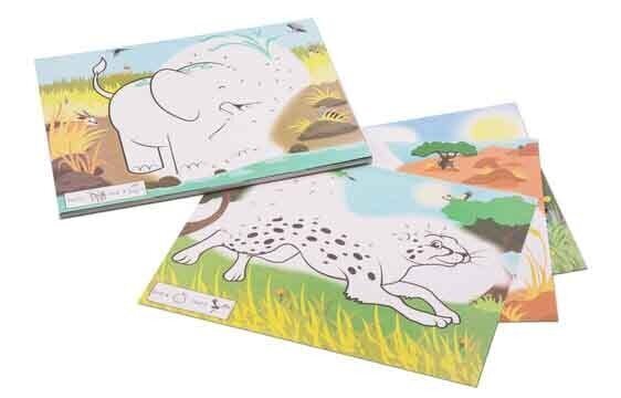 Taškų jungimo ir spalvinimo albumas Melissa&Doug Laukiniai gyvūnai kaina ir informacija | Kanceliarinės prekės | pigu.lt