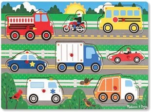 Medinė dėlionė Melissa & Doug Transportas kaina ir informacija | Lavinamieji žaislai | pigu.lt