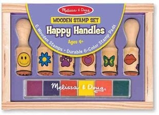 Medinių antspaudų su rankenėlėmis rinkinys Melissa & Doug цена и информация | Игрушки для девочек | pigu.lt