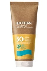 Biotherm Apsauginis drėkinamasis pienas SPF 50+ Waterlover ( Hydrating Sun Milk) 200 ml kaina ir informacija | Kremai nuo saulės | pigu.lt