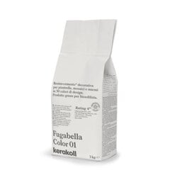 Cementinis glaistas plytelių siūlių tarpams Fugabella Color 01, 3 kg kaina ir informacija | Gruntai, glaistai ir kt. | pigu.lt