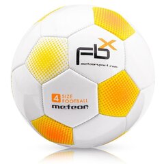 Futbolo kamuolys Meteor FBX, 4 dydis, baltas kaina ir informacija | Futbolo kamuoliai | pigu.lt