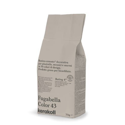 Cementinis glaistas plytelių siūlių tarpams Fugabella Color 43, 3 kg kaina ir informacija | Gruntai, glaistai ir kt. | pigu.lt