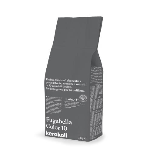 Cementinis glaistas plytelių siūlių tarpams Fugabella Color 10, 3 kg kaina ir informacija | Gruntai, glaistai ir kt. | pigu.lt