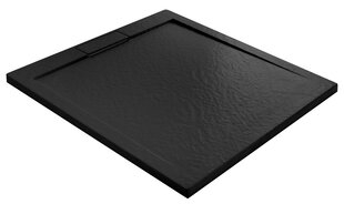 REA поддон для душа Grand, 80x100 см, Black цена и информация | Душевые поддоны | pigu.lt