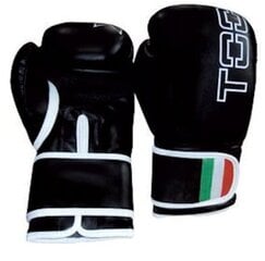 Боксёрские перчатки TOORX LEOPARD BOT-002 10oz, чёрные, эко-кожа цена и информация | Боевые искусства | pigu.lt