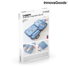 Lagaminų krepšių dėklas Luggan InnovaGoods, 6 dalys kaina ir informacija | Lagaminai, kelioniniai krepšiai | pigu.lt