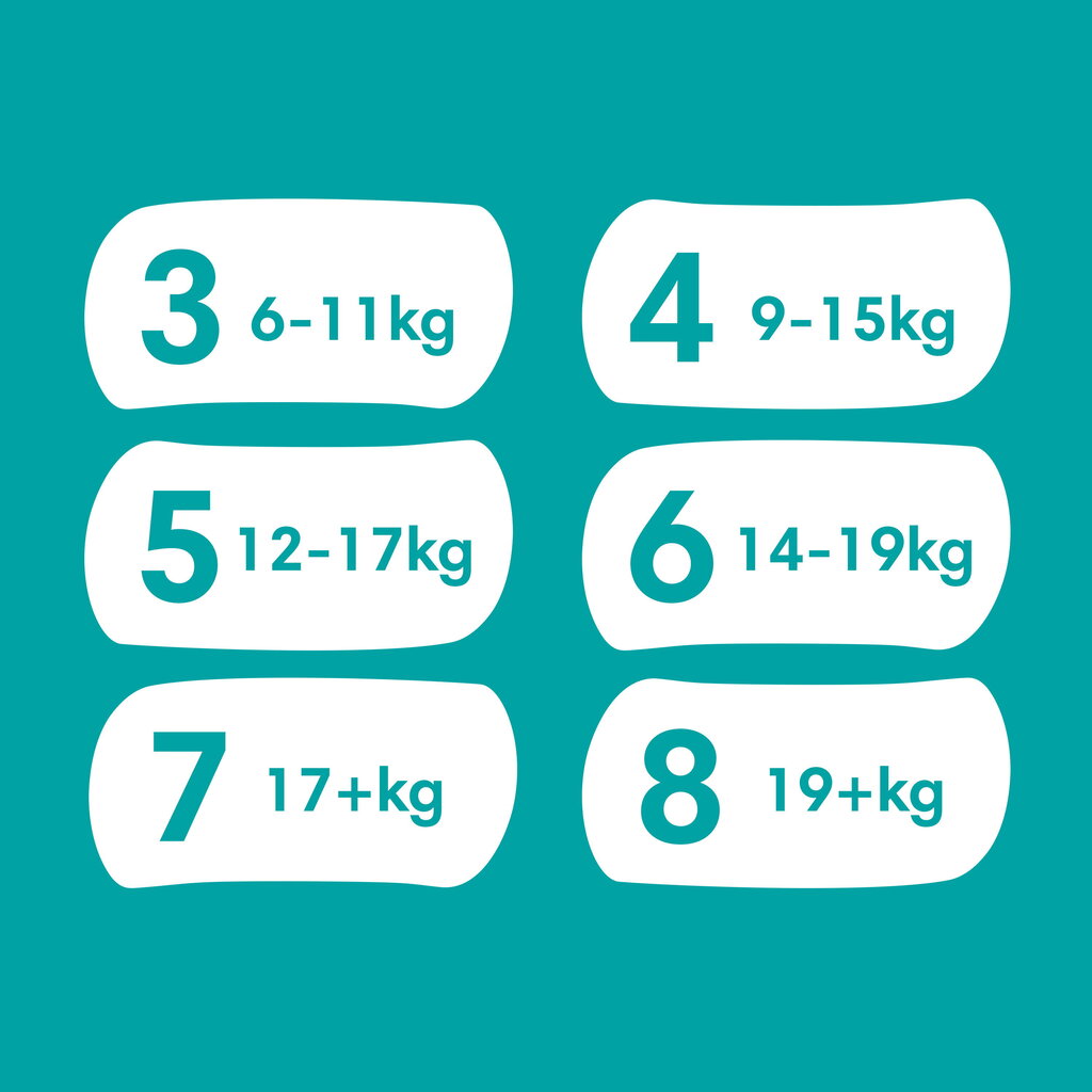 Sauskelnės-kelnaitės PAMPERS Pants Monthly Pack 4 dydis 9-15kg, 176 vnt. kaina ir informacija | Sauskelnės | pigu.lt