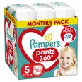 Sauskelnės-kelnaitės PAMPERS Pants Monthly Pack, 5 dydis 12-17 kg, 152 vnt.