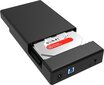 Orico kietojo disko korpusas HDD 3,5" SATA + USB 3.0, 1 m laidas kaina ir informacija | Komponentų priedai | pigu.lt