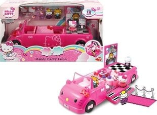 Hello Kitty mašina limuzinas - šokių aikštelė su priedais, Dickie kaina ir informacija | Lavinamieji žaislai | pigu.lt