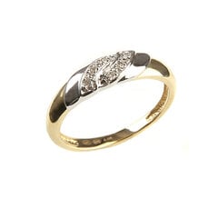 Золотое кольцо с бриллиантами DIA 16 мм цена и информация | Кольца | pigu.lt