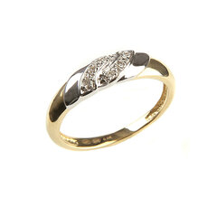 Золотое кольцо с бриллиантами DIA 17 мм цена и информация | Кольца | pigu.lt