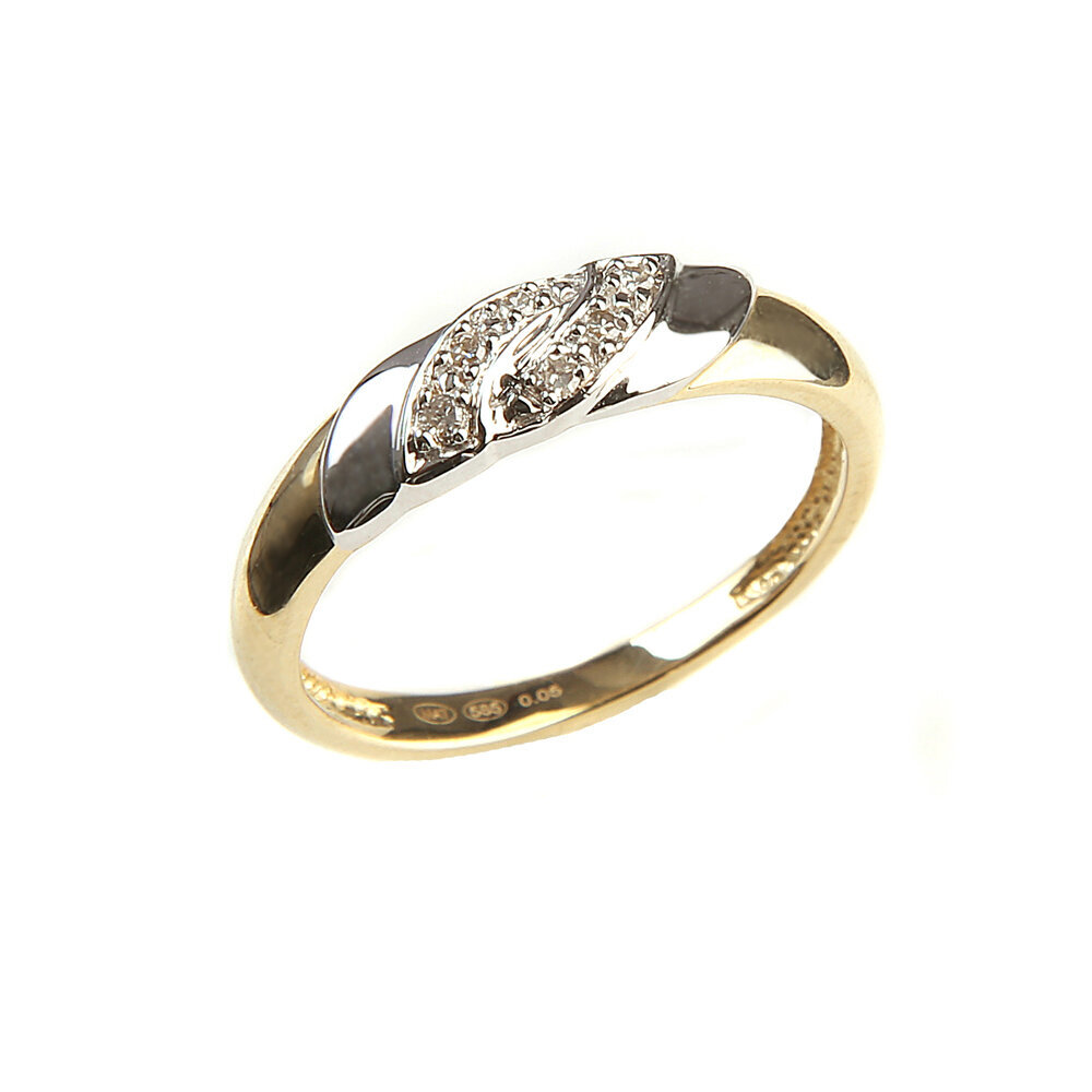 Auksinis žiedas moterims Dia su deimantais P891266133 kaina ir informacija | Žiedai | pigu.lt