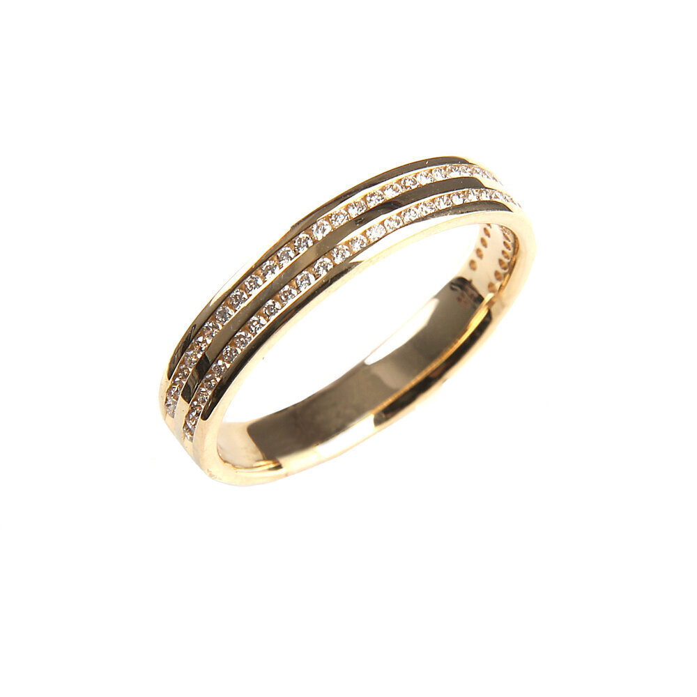 Auksinis žiedas moterims Dia su deimantais P891266152 kaina ir informacija | Žiedai | pigu.lt